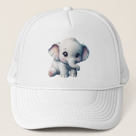 Cute Schattige Kawaii Baby Elephant Trucker Pet (Voorkant)