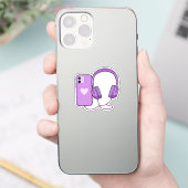 Cute & Schattige Telefoon- & Hoofdtelefoonstickers Sticker (Telefoon)