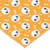 Cute Schedel & Botten Halloween Patroon Tafelkleed (Gekanteld)