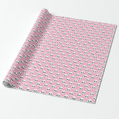 Cute Schedel Halloween Patroon Cadeaupapier (Uitgerold)