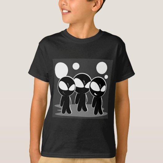Cute Scheming Aliens T-shirt (Voorkant)