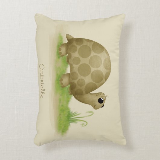 Cute Schildpad Accent Kussen (Voorkant(Verticaal))