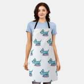 Cute Schnauzer Apron Schort (Gedragen)