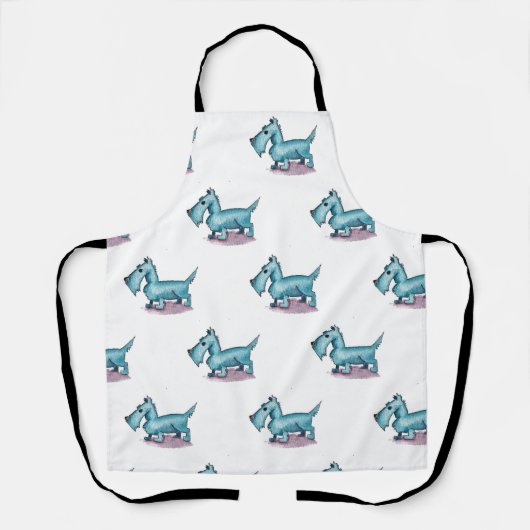 Cute Schnauzer Apron Schort (Voorkant)