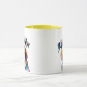 Cute Schnauzer - Colorful Dog Design Mok (Midden)