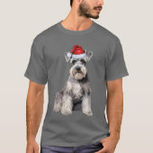 Cute Schnauzer Dog Lover Funny Christmas T-shirt (Voorkant)