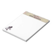 Cute Schnauzer Dog & Pet Pset Pattern Notitieblok (Linkerzijde)