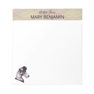 Cute  Schnauzer Dog & Pet Pset Pattern Notitieblok