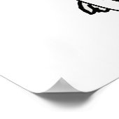 Cute Schnauzer Dog Spelling Cartoon Poster (Hoek)