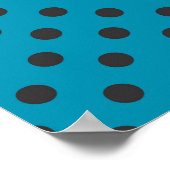 Cute Schnauzer en Polka Dots Birthday Poster (Hoek)