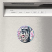 Cute Schnauzer Magneet (Insitu (Vaatwasser))