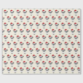 Cute Schnauzer met Kerstmis met een kerstfeest van Cadeaupapier (Vlak)