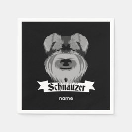 Cute Schnauzer Servet