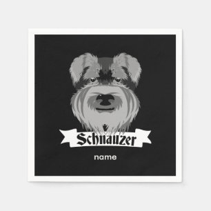 Cute Schnauzer Servet