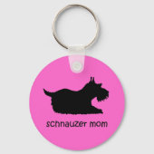 Cute Schnauzer Sleutelhanger (Voorkant)