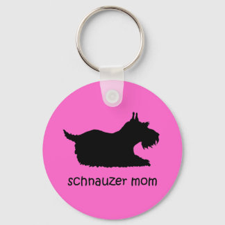 Cute Schnauzer Sleutelhanger