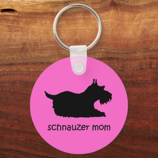 Cute Schnauzer Sleutelhanger (Voorkant)