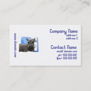 Cute Schnauzer Visitekaartjes