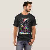 Cute Schnauzer With Christmas Lights T-shirt (Voorkant volledig)
