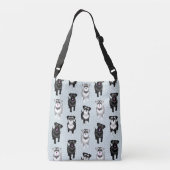Cute Schnauzers Crossbody Tas (Achterkant)
