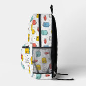 Cute School Backpacks and books  Pattern Bedrukte Rugzak (Rechts)