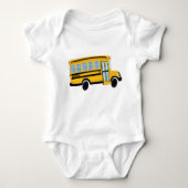 Cute School Bus Baby Bodysuit (Voorkant)