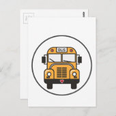 Cute School Bus Briefkaart (Voorkant / Achterkant)