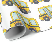 Cute School Bus Design Cadeaupapier (Rol Hoek)