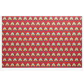 Cute School Bus Red Pattern Stof (Fat Quarter)