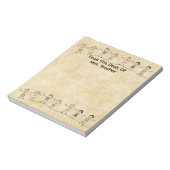 Cute School Kinder Teacher Notitieblok (Linkerzijde)