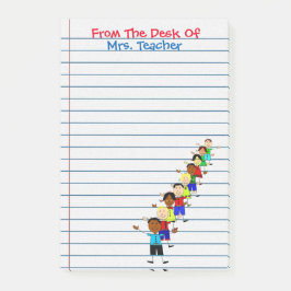 Cute School Kinder Teacher Post-its Notes