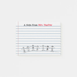 Cute School Kinder Teacher Post-its Post-it® Notes