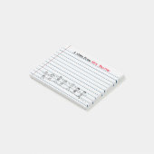 Cute School Kinder Teacher Post-its Post-it® Notes (Schuin)