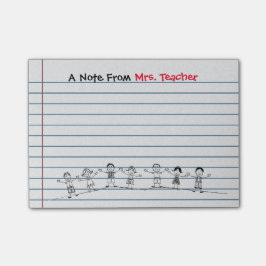 Cute School Kinder Teacher Post-its Post-it® Notes