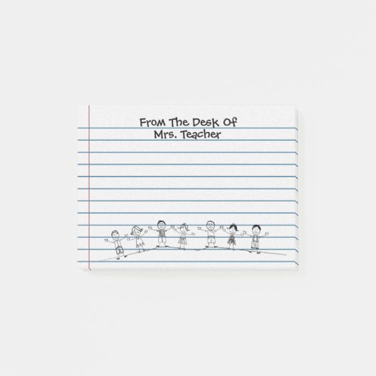 Cute School Kinder Teacher Post-its Post-it® Notes (Voorkant)