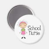 Cute School Nurse Magneet (Voorkant / Achterkant)