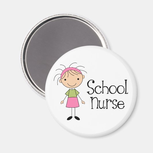 Cute School Nurse Magneet (Voorkant / Achterkant)
