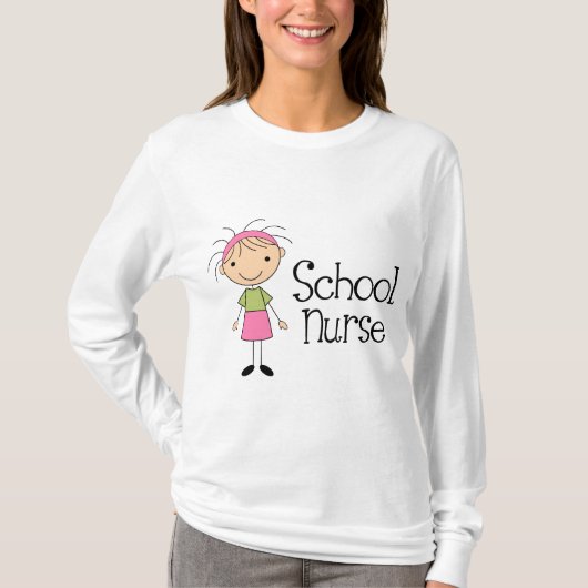 Cute School Nurse T-shirt (Voorkant)