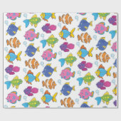 Cute School of Fish Cadeaupapier (Vlak)