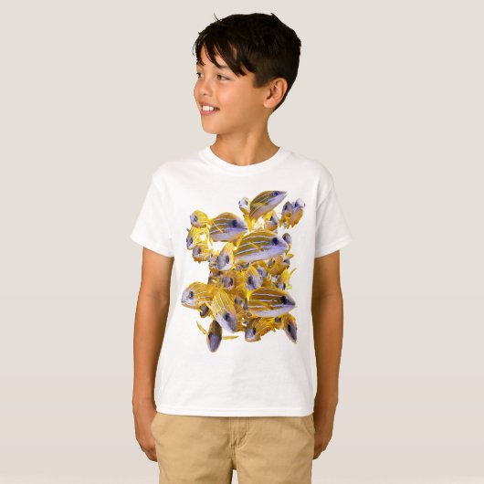 Cute School of Fishes in the Ocean  T-shirt (Voorkant volledig)