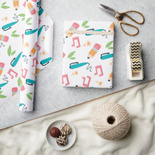 Cute School Supply Cadeaupapier