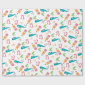 Cute School Supply Cadeaupapier (Vlak)