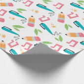 Cute School Supply Cadeaupapier (Hoek)