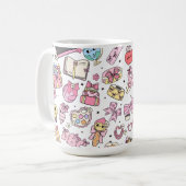 Cute School Themed Coffee Tea Mug Koffiemok (Voorkant links)