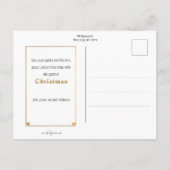 Cute  Schoolchildren die op sneeuw spelen Briefkaart (Achterkant)