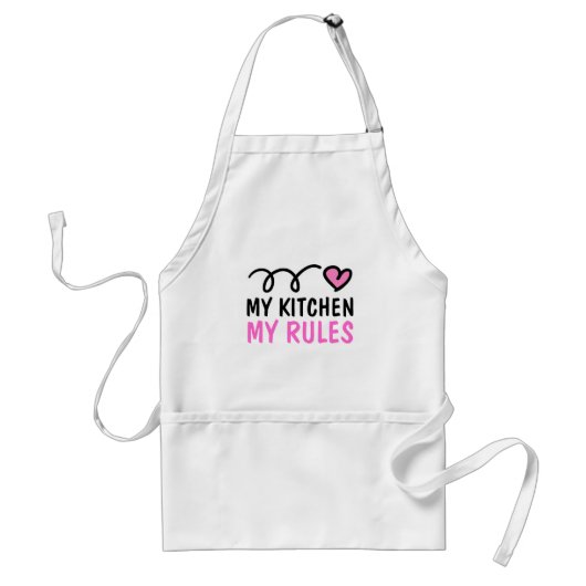 Cute schort voor vrouwen | Mijn keuken Mijn regels (Voorkant)