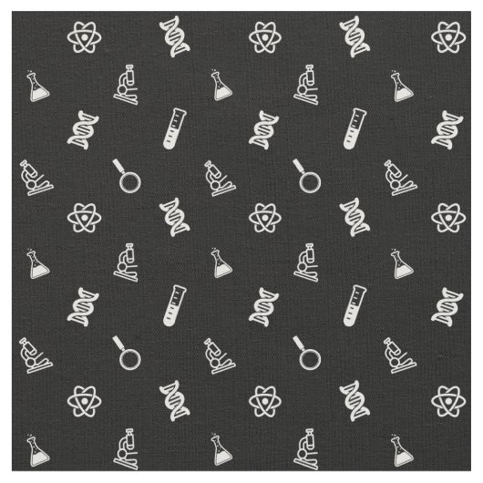 Cute Science Fabric Stof (Close Up)