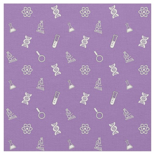 Cute Science Fabric Stof (Close Up)