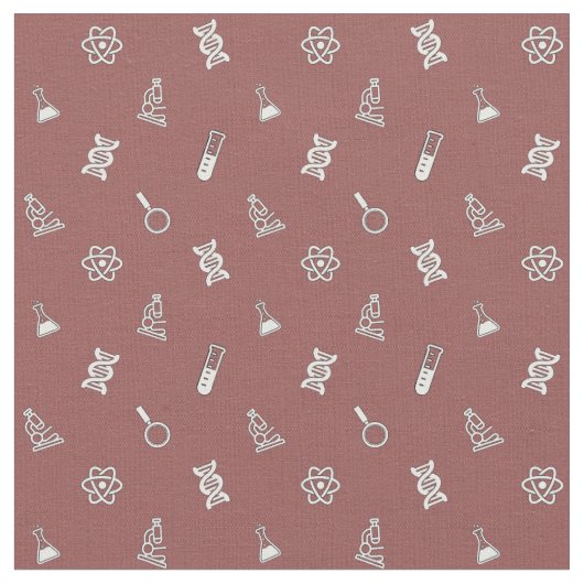 Cute Science Fabric Stof (Close Up)