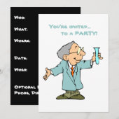 Cute Scientist in Lab Coat Kaart (Voorkant / Achterkant)